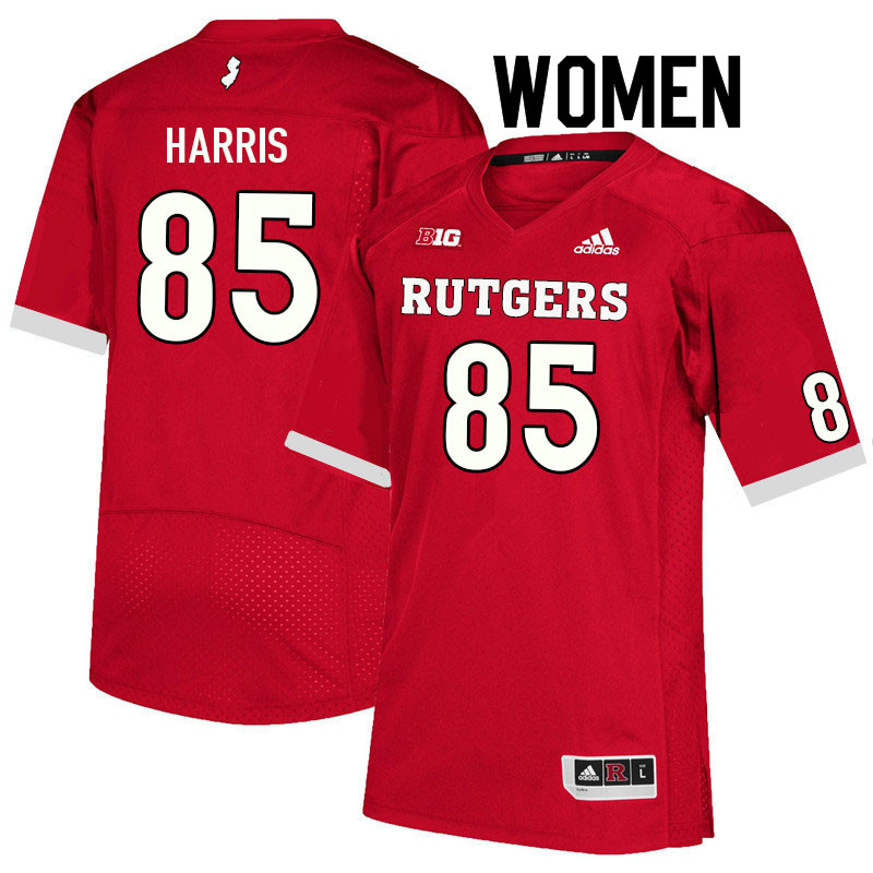 Women #85 Taj Harris Rutgers Scarlet Knights College Football Jerseys Sale-Scarlet